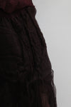 Marc Le Bihan Silk Skirt Six-layer Yarn 25930 Series French Hand-dyed MLB-25930-JIUHONG Burgundy